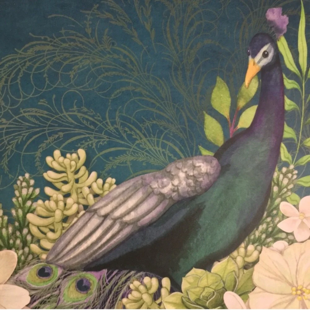 Peacock Keepsake Box / Peacock Trinket Box